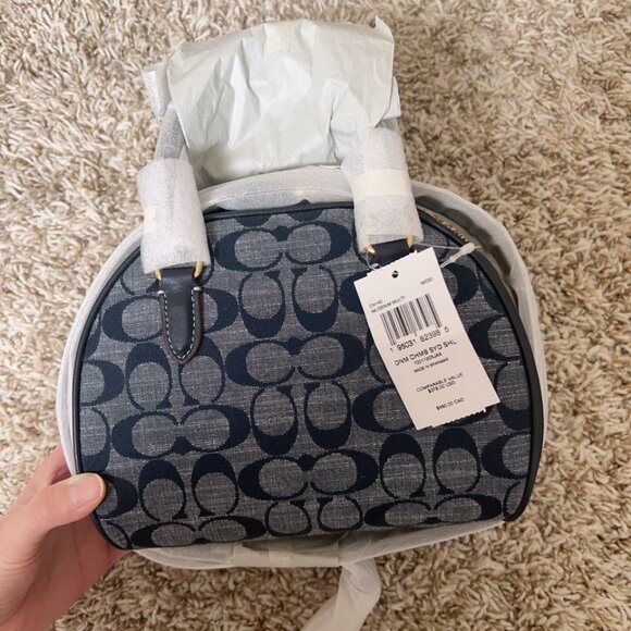 Coach Sydney Satchel In Signature Chambray - Picture 3 of 5